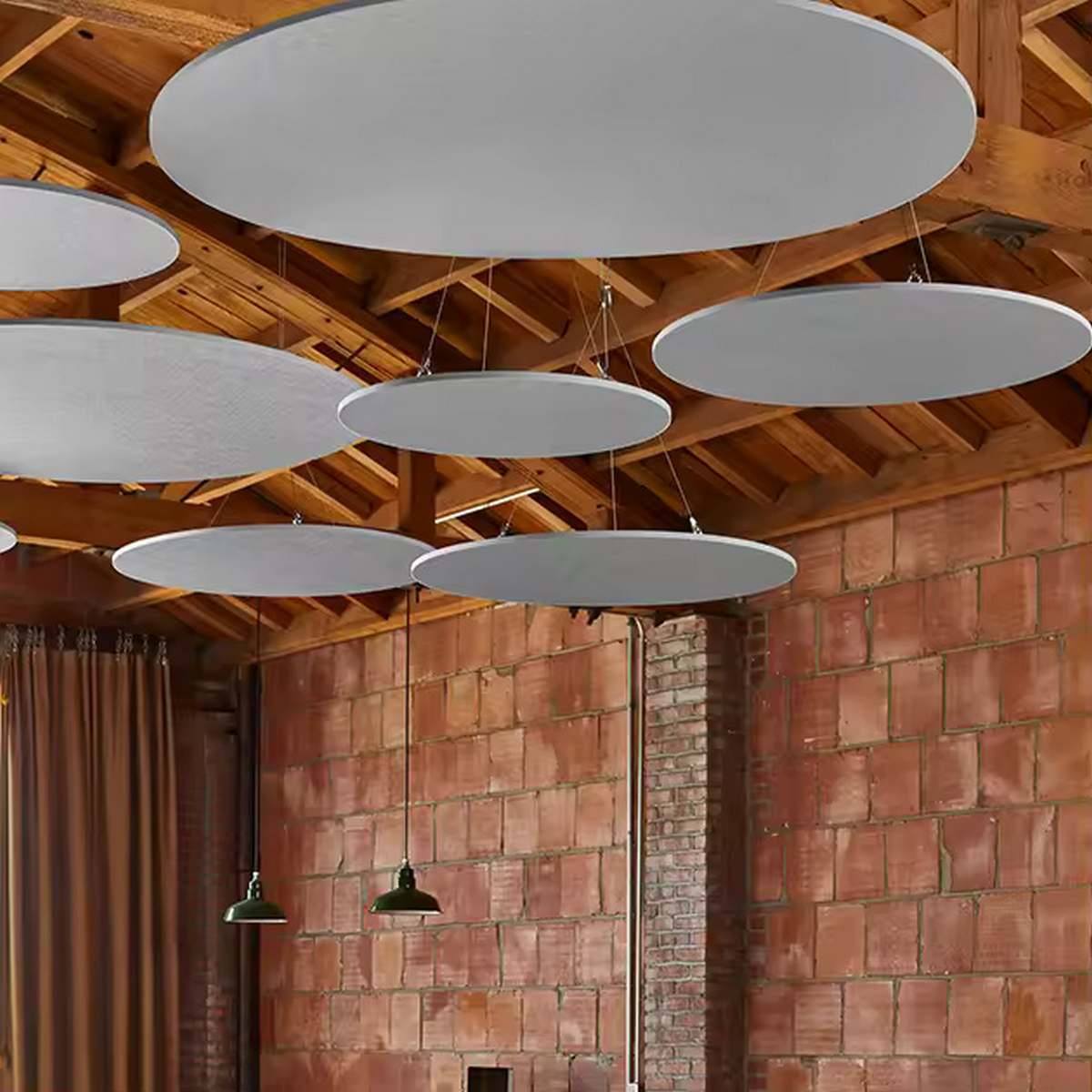 Bilnora Forme ronde panneau acoustique plafond extra denses Ø80×1,2cm (18)