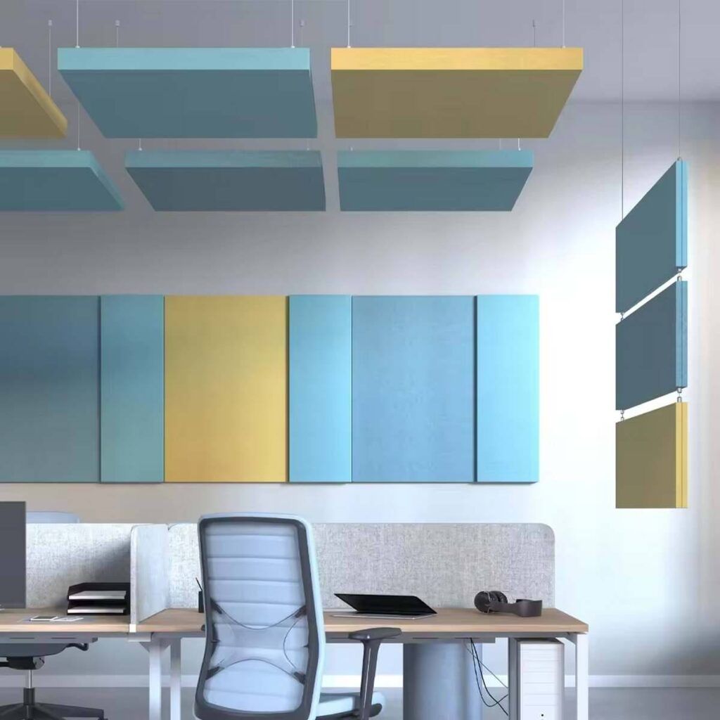 Bilnora panneau acoustique plafond extra denses 100x50x2,5cm (5)