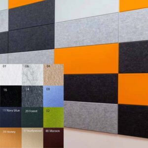 Bilnora panneaux d'insonorisation en feutre extra dense 120x60x2cm