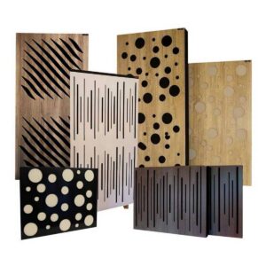 Éléments acoustiques avec diffuseur