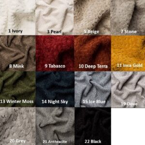 Palette de couleurs des rideaux séparateurs d’espace Jaguar – image fournie à titre indicatif Palette de couleurs des rideaux séparateurs d'espace Jaguar – image fournie à titre indicatif