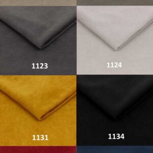 nuancier-couleurs-tissu-brazio-illustration Coloris disponibles pour le tissu velours Brazio destiné aux rideaux sur mesure.