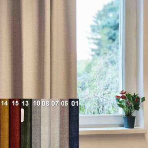 Rideau thermique Ross sur mesure avec aperçu des différents coloris disponibles pour s’adapter à chaque intérieur.
